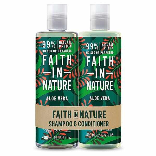 Set Sampon & Balsam cu Aloe Vera Faith in Nature 2 x 400 ml
