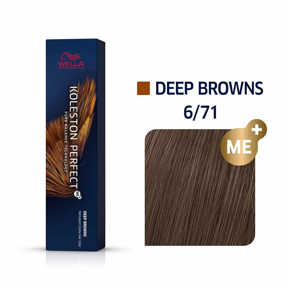 Vopsea de Par Wella Koleston Perfect Me + Deep Browns 6/71, 60 ml
