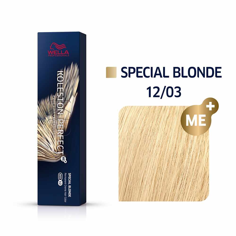 Vopsea de Par Wella Koleston Perfect Me + Special Blonde 12/03, 60 ml