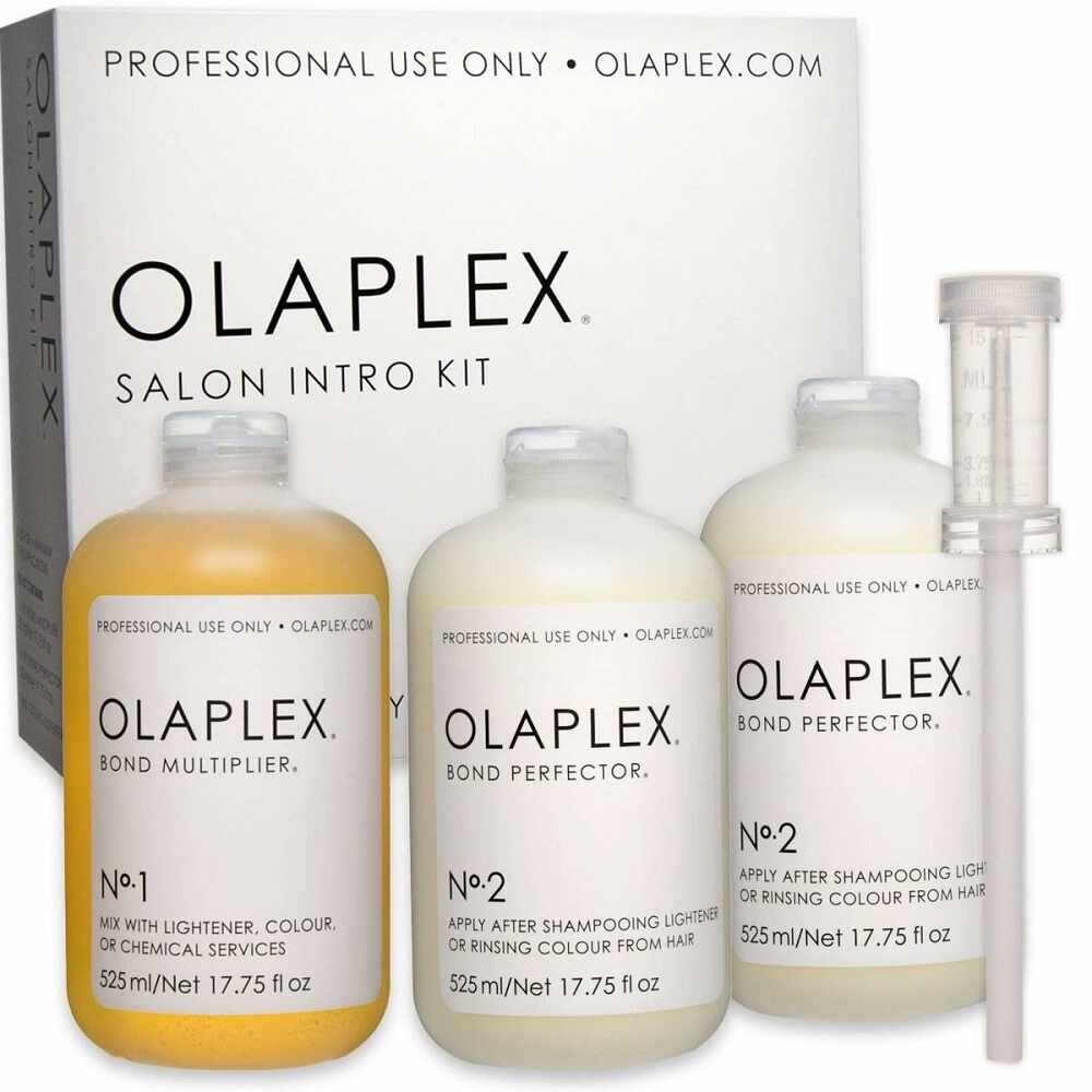 Intro Kit Olaplex Salon, 1 x Bond Multiplier 525 ml, 2 x Bond Perfecter 525 ml, 1 x Aplicator