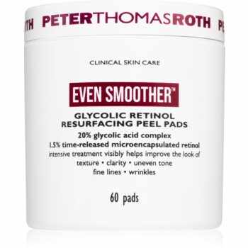 Peter Thomas Roth Even Smoother Glycolic Retinol Resurfacing Peel Pads discuri pentru indepartarea impuritatilor pentru noapte