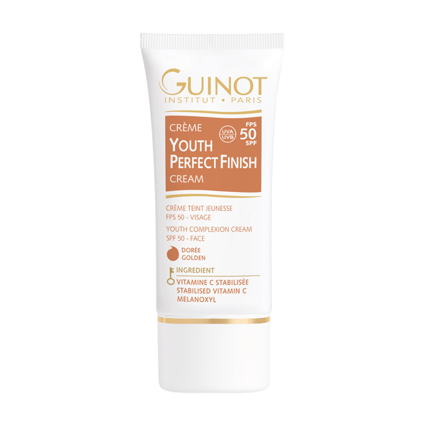 Crema corectoare Guinot Youth Perfect Finish Cream SPF50 Golden efect antiage si hidratare 30ml 