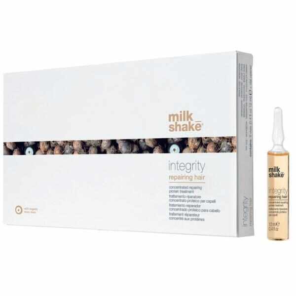 Fiole Tratament pentru Repararea Parului Degradat - Milk Shake Integrity Repairing Hair, 8 x 12 ml