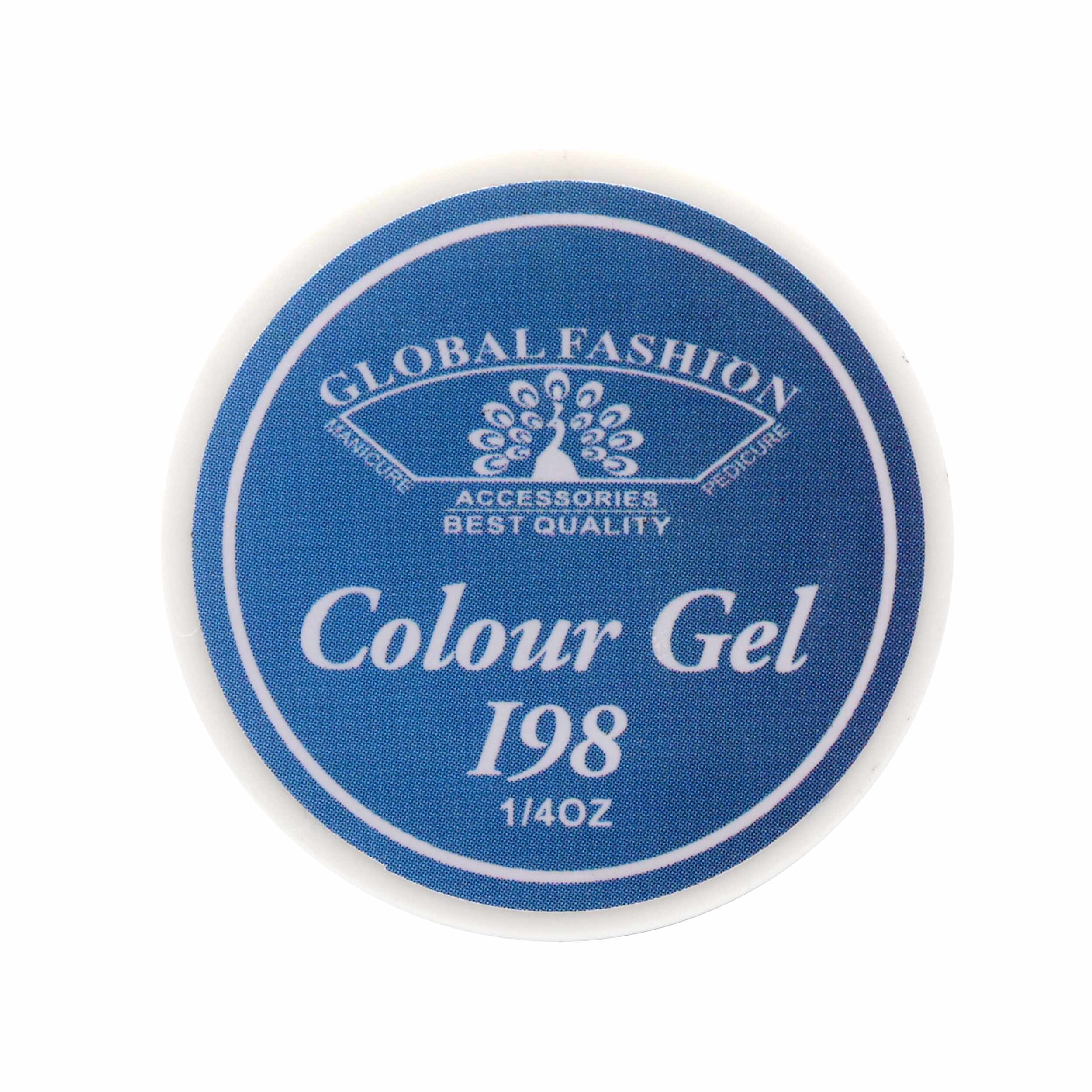 Gel Color Unghii, Vopsea de Arta Global Fashion, Seria Royal Blue I98, 5g