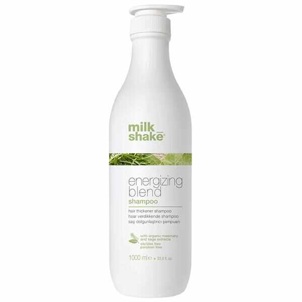Sampon pentru Par Fin, Subtire si Fragil - Milk Shake Energizing Blend Shampoo, 1000 ml