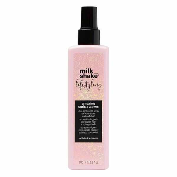 Spray pentru Par Ondulat sau Cret Milk Shake - Lifestyling Amazing Curls and Waves, 200 ml