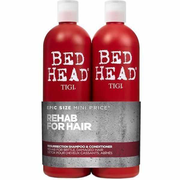 Set de par Tigi Bed Head Rehab for Hair Tween Duo Ressurrection pentru par deteriorat 2x750ml