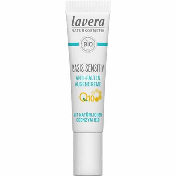 Crema Antirid pentru Ochi cu Coenzima Q10 - Basis Sensitiv Lavera, 15 ml