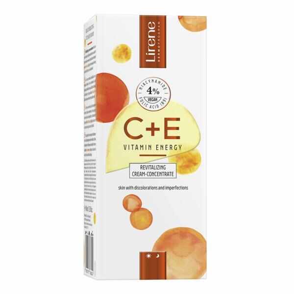 Crema-concentrat revitalizanta Lirene C+E Vitamin Energy Pro, 30ml