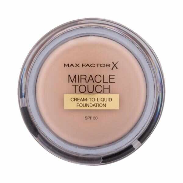 Fond de Ten Crema cu SPF 30 - Max Factor Miracle Touch Cream to Liquid Foundation, nuanta 040 Creamy Ivory, 11,5 g