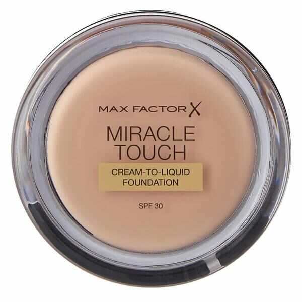 Fond de Ten Crema cu SPF 30 - Max Factor Miracle Touch Cream to Liquid Foundation, nuanta 055 Blushing Beige, 11,5 g