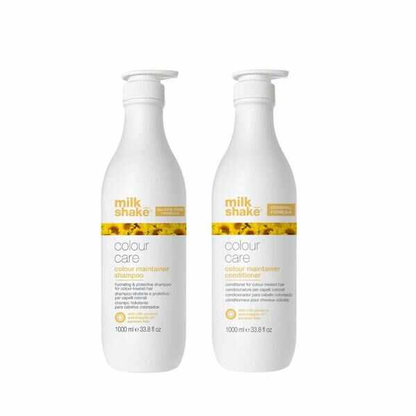 Pachet pentru Ingrijirea Parului Vopsit - Milk Shake Colour Care: Sampon Colour Maintainer Shampoo, 1000 ml + Balsam Colour Maintainer Conditioner, 1000 ml