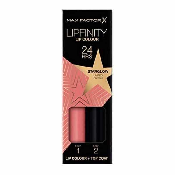 Ruj de Buze Lichid - Max Factor Lipfinity, Lip Colour + Top Coat, nuanta 080 Starglow, 1 pachet