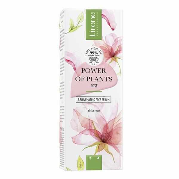 Ser facial cu efect de lifting instant Lirene Power of Plants, 30 ml