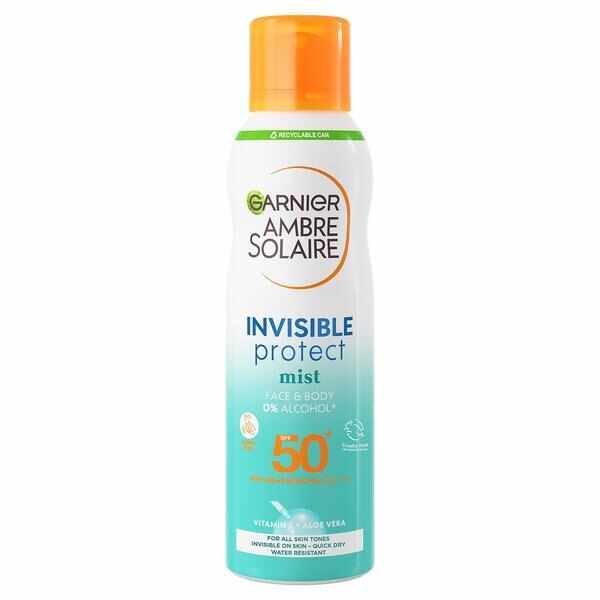 Spray de corp Invisible Protect Ambre Solaire, SPF 50, Garnier, 200 ml