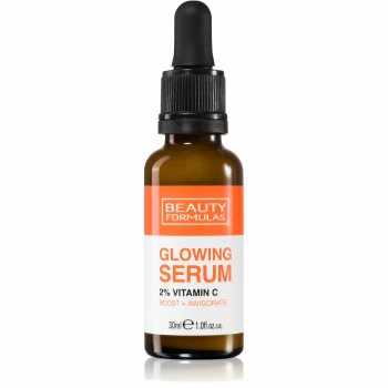 Beauty Formulas Glowing 2% Vitamin C ser facial cu efect iluminator