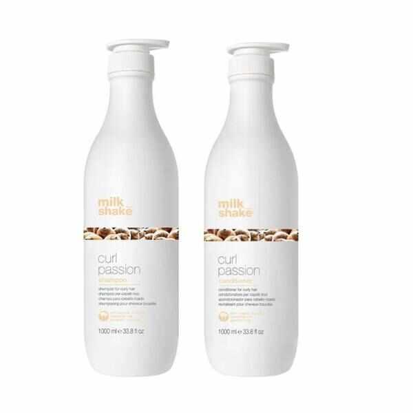 Pachet pentru Par Ondulat si Cret - Milk Shake Curl Passion: Sampon Curl Passion Shampoo, 1000 ml + Balsam Curl Passion Conditioner, 1000 ml