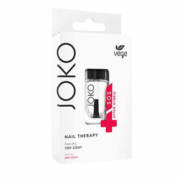 Tratament de Unghii - Joko 100% Vege SOS After Hybrid Nails Therapy, varianta 12 Top Coat, 11 ml