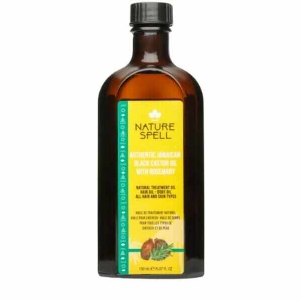 Ulei Natural de Ricin Negru si Rozmarin - Nature Spell Authentic Jamaican Black Castor Oil with Rosemary for Hair & Skin, 150ml