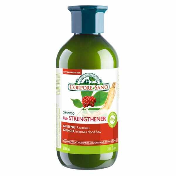 Sampon hranitor pentru intarirea firului de par cu extracte de plante BIO, Corpore Sano Strengthener shampoo, 300 ml