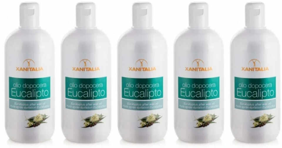 Xanitalia Pachet 4+1 Ulei dupa epilare cu eucalipt 500ml