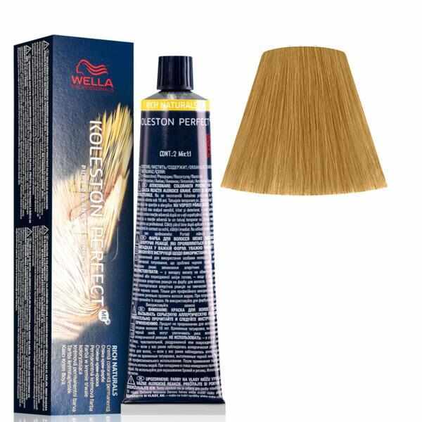Vopsea Crema Permanenta - Wella Professionals Koleston Perfect ME+ Rich Naturals, nuanta 9/3 Blond Deschis Auriu