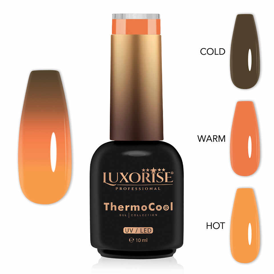 Oja Semipermanenta Termica 3 Culori LUXORISE ThermoCool - Twinkling Twirl 10ml