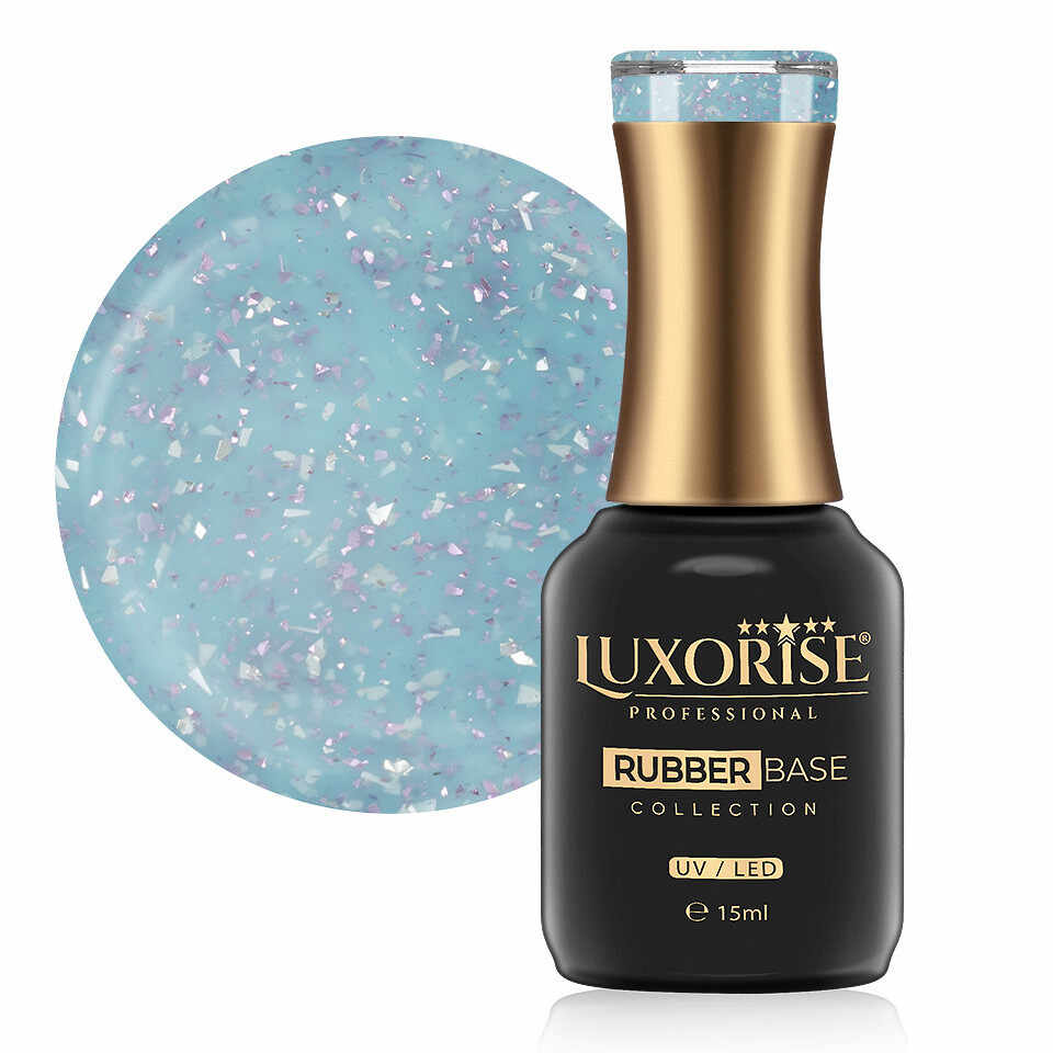Rubber Base LUXORISE Sparkling Collection - Morning Sky 15ml