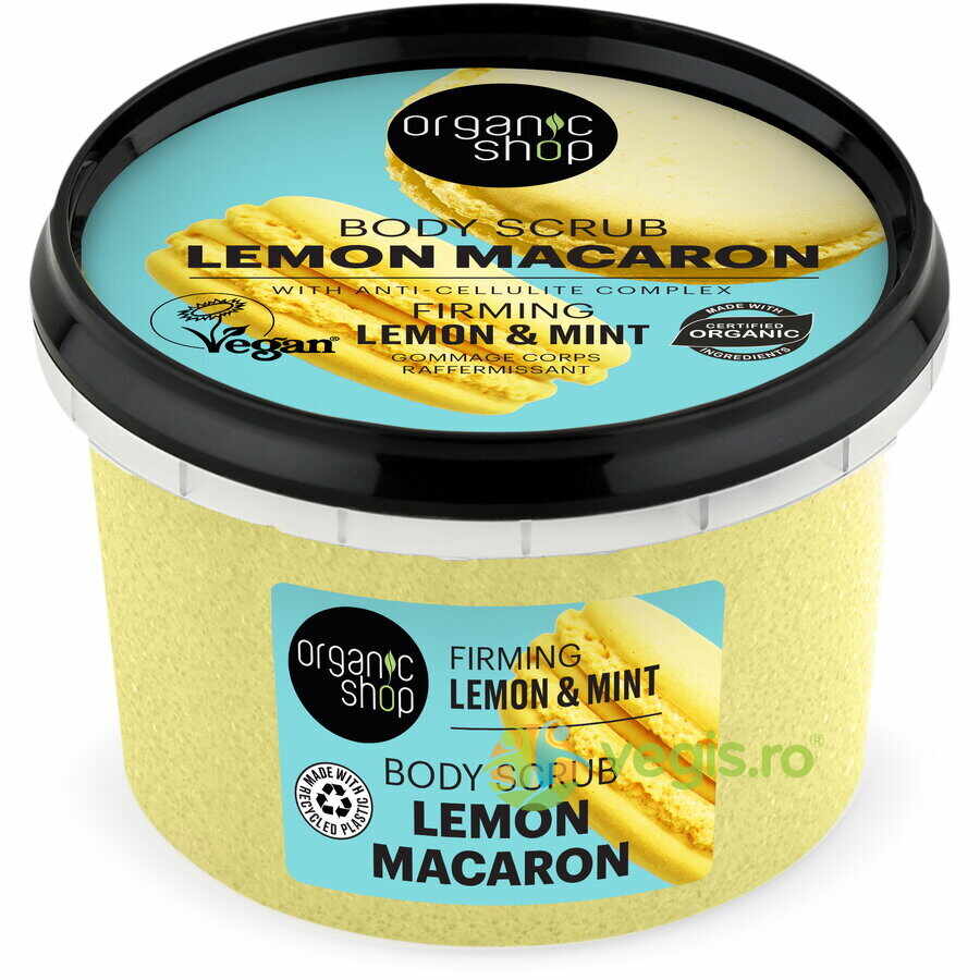 Scrub de Corp cu Menta si Lamaie Lemon Macaron 250ml