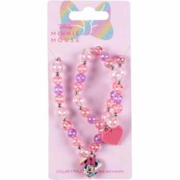 Disney Minnie Necklace and Bracelet set pentru copii