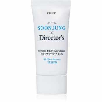 ETUDE SoonJung X Directors Sun Cream crema de minerale pentru fata si zone sensibile SPF 50+