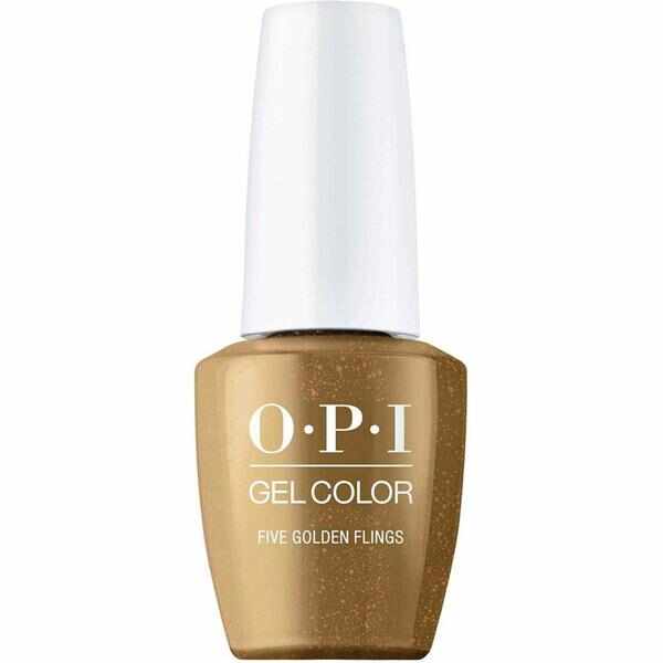 Lac de Unghii Semipermanent - OPI Gel Color Terribly Nice Collection, Five Golden Flings, 15 ml