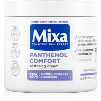 MIXA Panthenol Comfort cremă de corp regeneratoare pentru piele uscata spre atopica