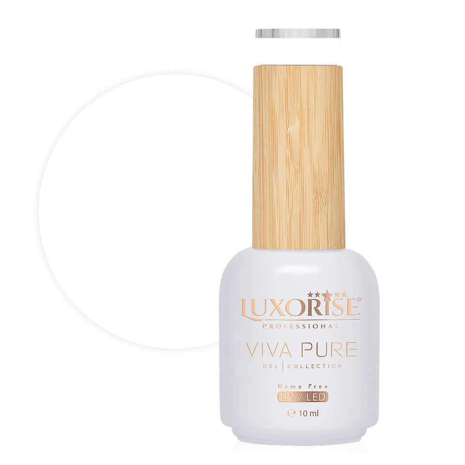 Oja Semipermanenta Hema Free Viva Pure LUXORISE - Pure White 10ml