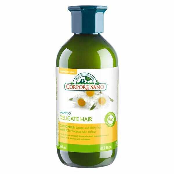 Sampon de musetel si extracte BIO pentru par fragil,Corpore Sano delicate hair shampoo, 300 ml