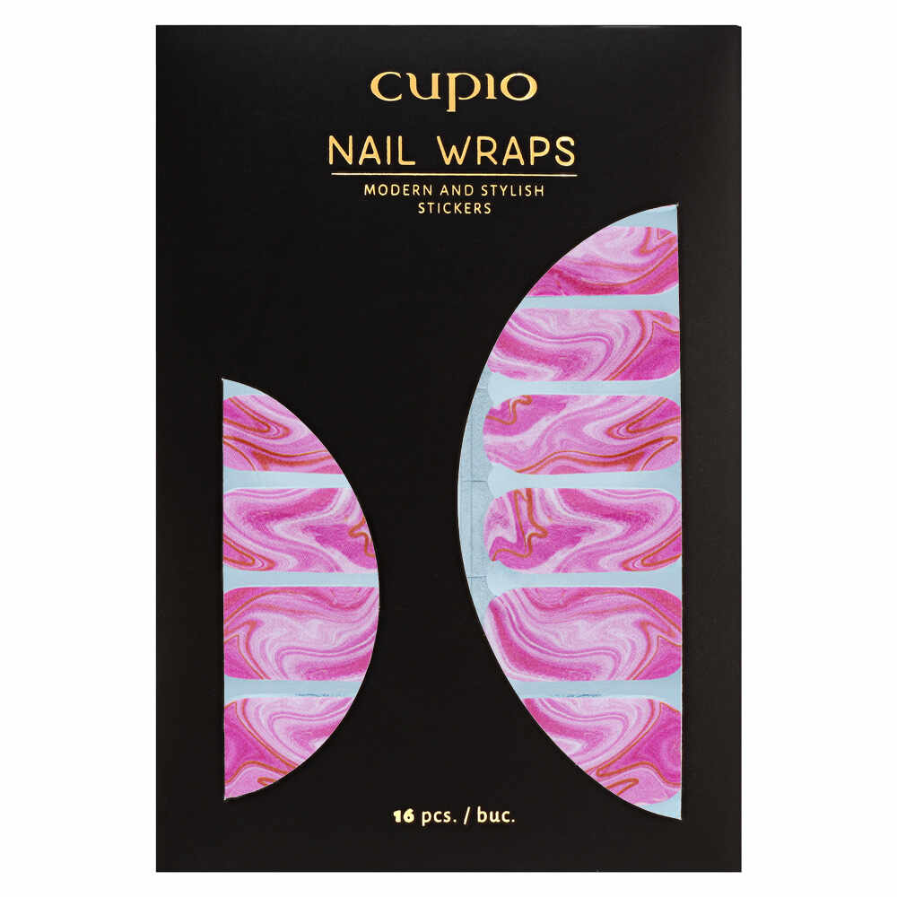 Sticker pentru unghii Nail Wrap Cupio - Rosy Radiance