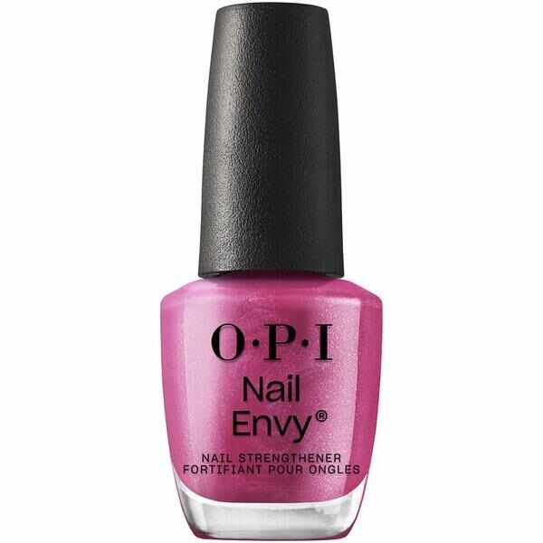 Tratament pentru Intarirea Unghiilor - OPI Nail Envy Strength + Color, Powerful Pink, 15 ml
