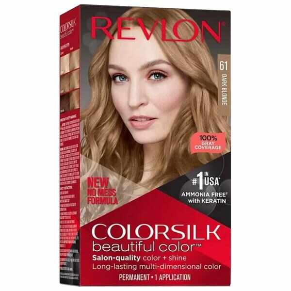 Vopsea de Par Revlon - Colorsilk, nuanta 61 Dark Blonde, 1 buc
