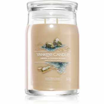 Yankee Candle Amber & Sandalwood lumânare parfumată
