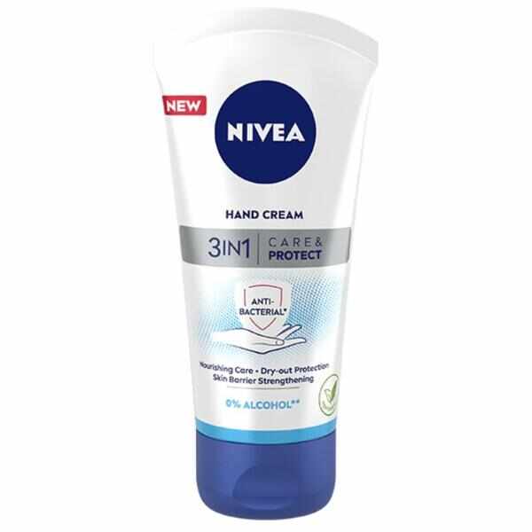 Crema de Maini 3 in 1 - Nivea Hand Cream Care&Protect, 75 ml