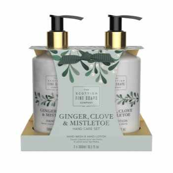Scottish Fine Soaps Ginger, Clove & Mistletoe Hand Care Set set cadou (de maini)