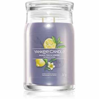 Yankee Candle Black Tea & Lemon lumânare parfumată