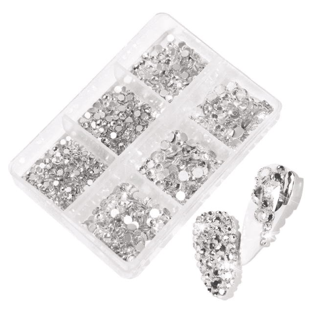 Cristale decor unghii marimi diferite LKZ-01 - SAF10 - EVERIN