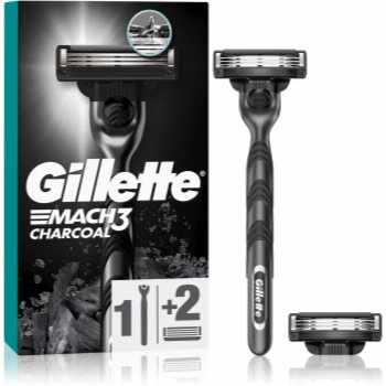 Gillette Mach3 Charcoal Aparat de ras + rezervă lame