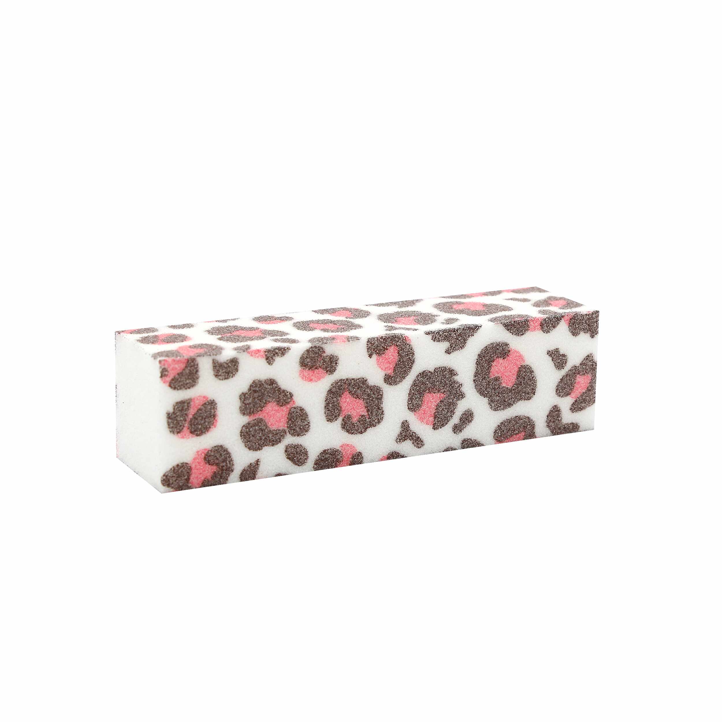 Buffer Unghii cu Imprimeu Leopard - Pink