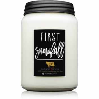 Milkhouse Candle Co. Farmhouse First Snowfall lumânare parfumată Farmhouse Jar