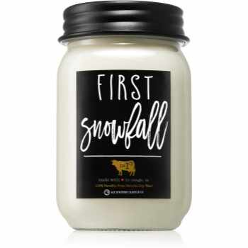 Milkhouse Candle Co. Farmhouse First Snowfall lumânare parfumată Mason Jar