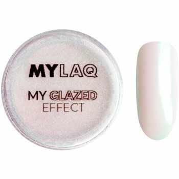MYLAQ My Glazed Effect pudra cu particule stralucitoare pentru unghii