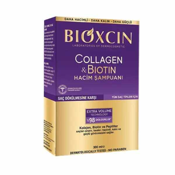 Sampon cu Colagen si Biotina Bioxcin, 300 ml