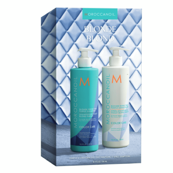 Set Moroccanoil Blonde Perfecting Purple Duo Shampoo & Conditioner 2x500ml